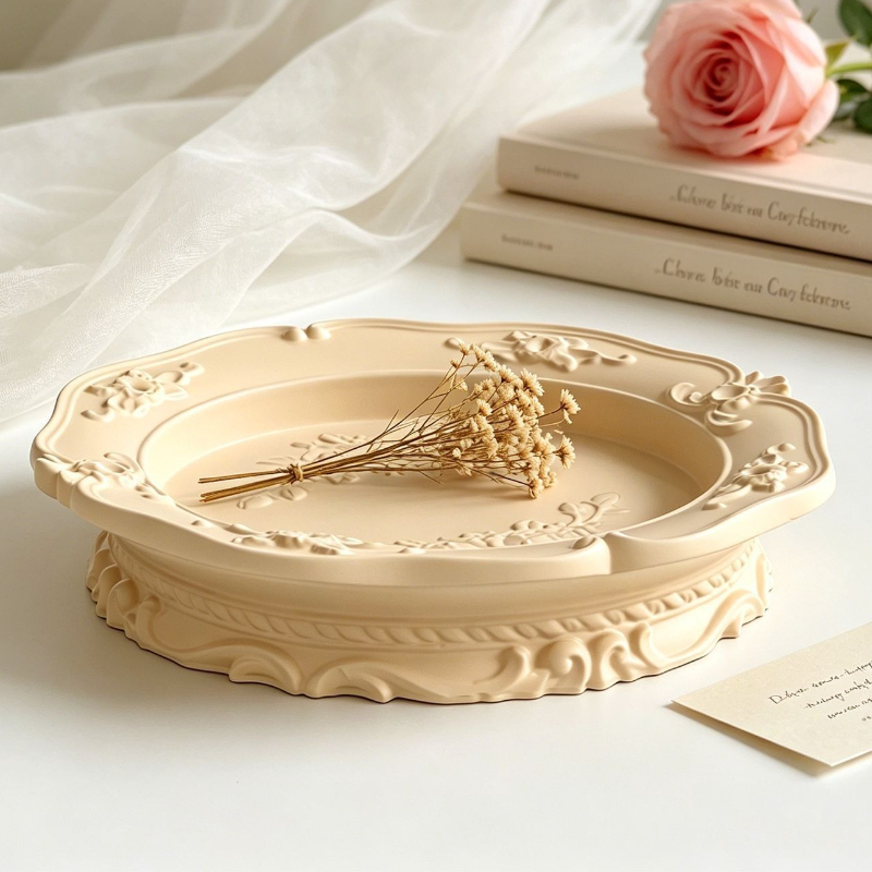 Soap Making Oven - Elegant Vintage Baroque Lace Silicone Mold,