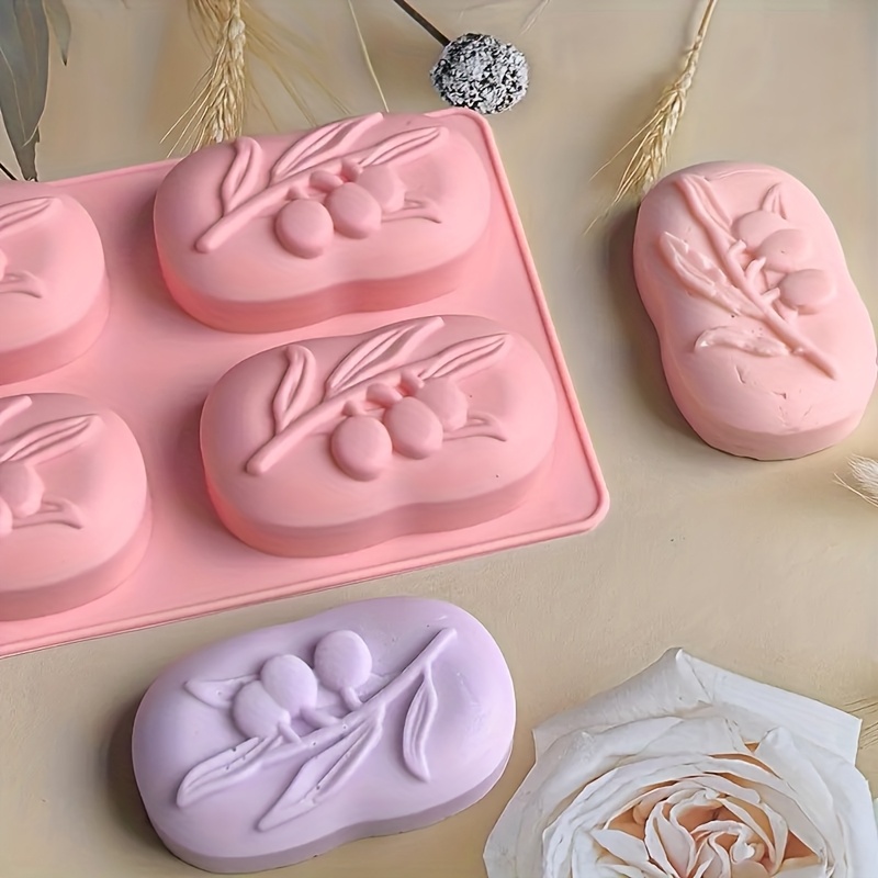4-Cavity Oval Olive Tree Silic - огляд і ціна Soap Making Book For Beginners