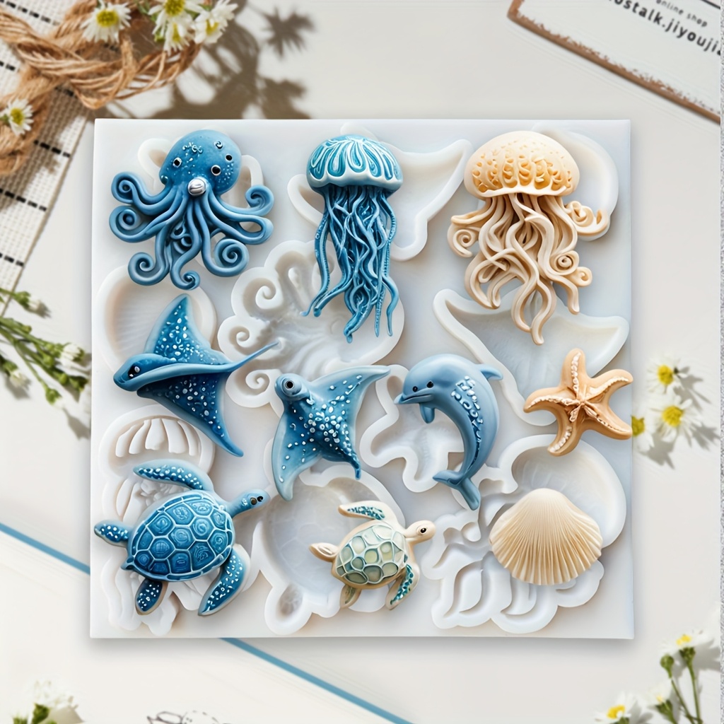 Sea Animal Silicone Mold Octop - огляд і ціна Soap Making Base
