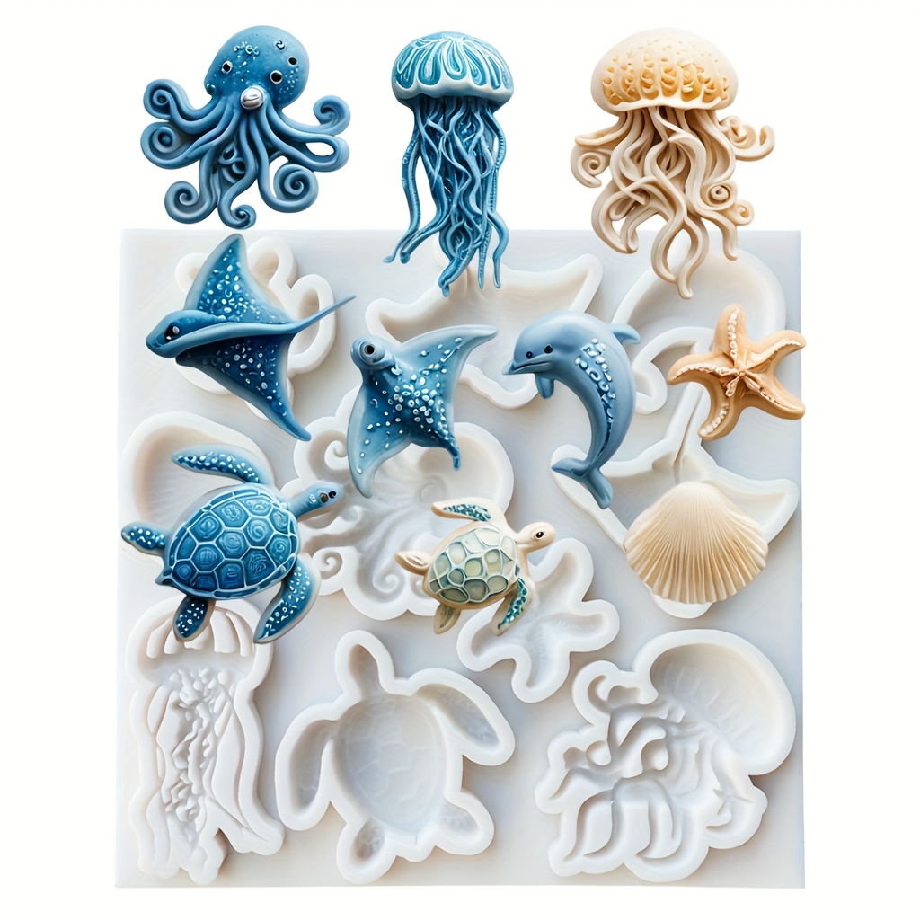 Sea Animal Silicone Mold Octop - огляд і ціна Soap Making Base
