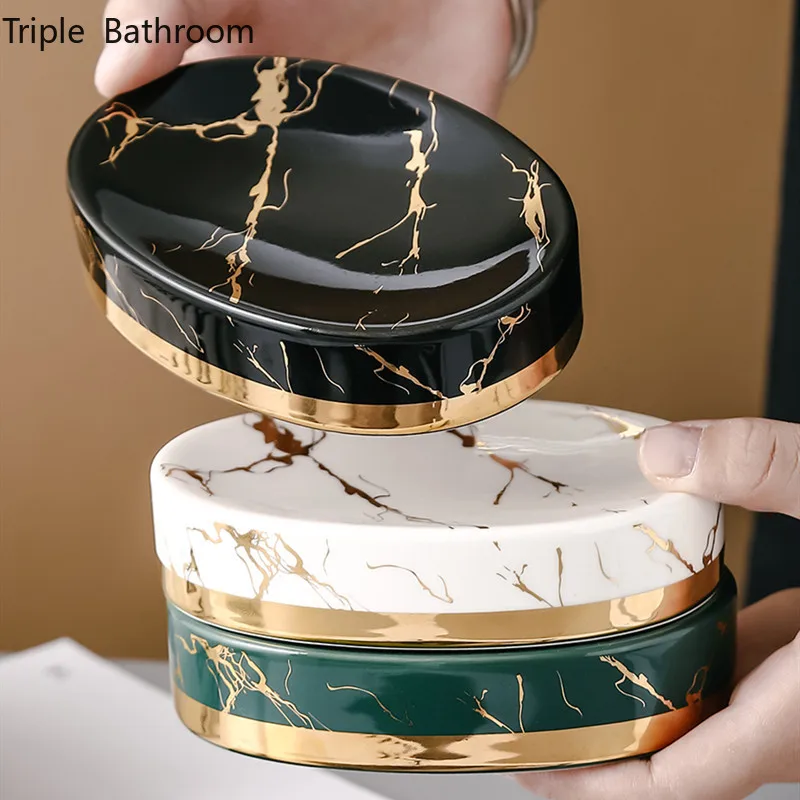 Marble Stripes Ceramics Bathro - огляд і ціна Soap Making Items