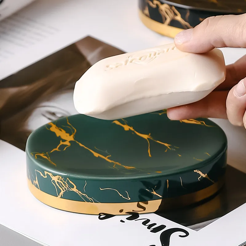 Marble Stripes Ceramics Bathro - огляд і ціна Soap Making Items