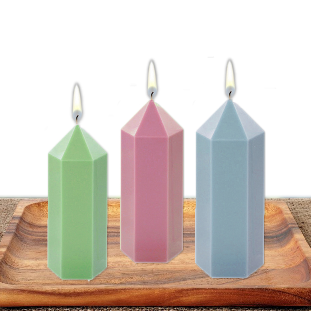 3D Hexagonal Column Candle Mol - огляд і ціна Soap Making Essentials
