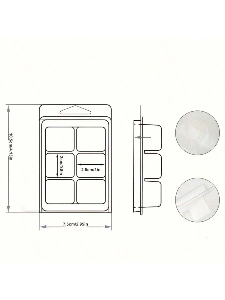 12/24 Pieces Rectangular 6-Hol - огляд і ціна Soap Making Websites