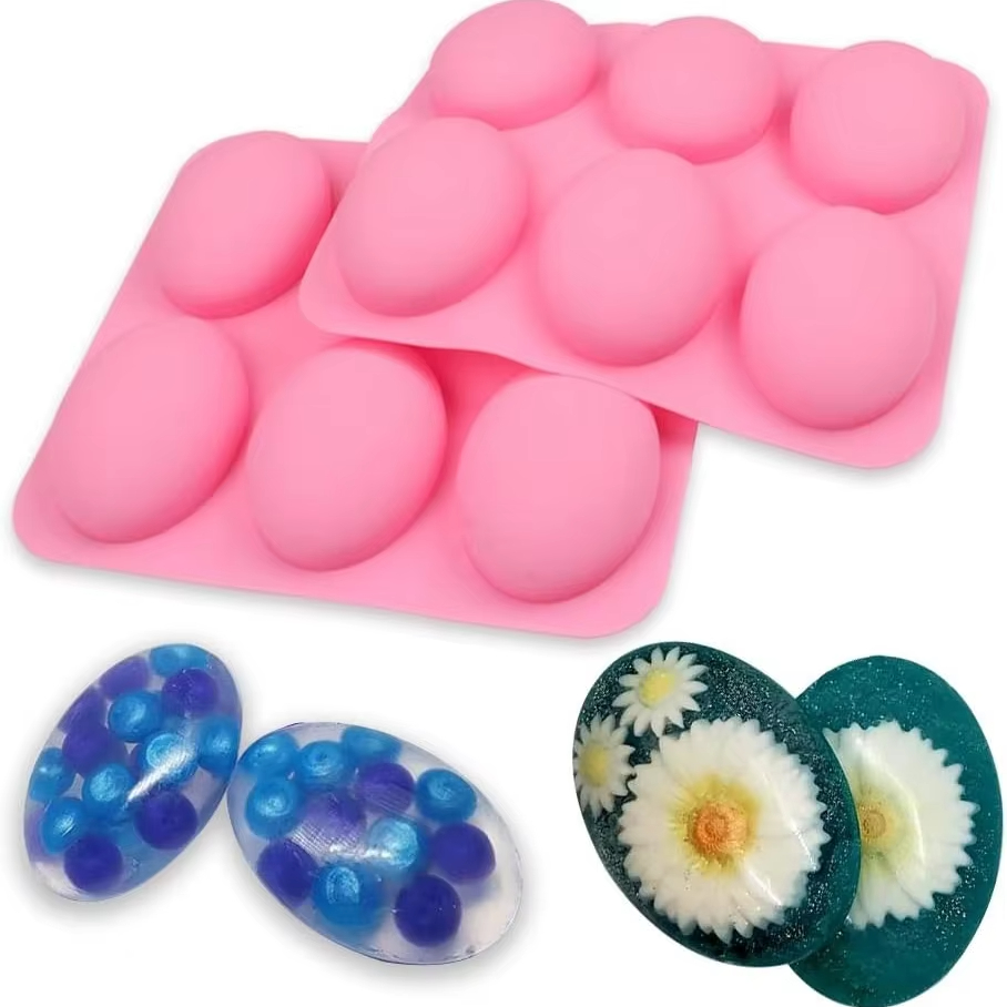 6 Cavity Silicone Molds for So - огляд і ціна Soap Making Websites