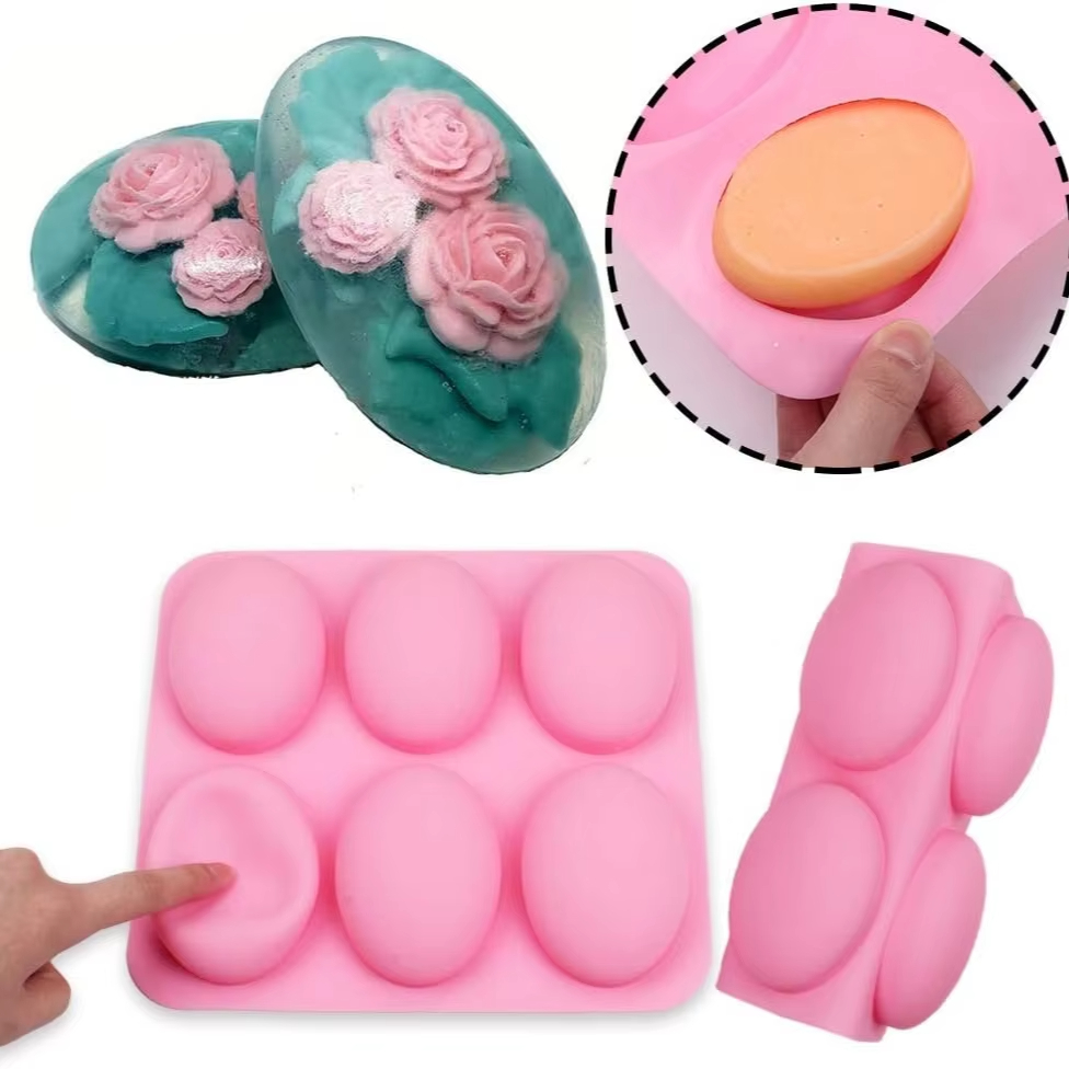 6 Cavity Silicone Molds for So - огляд і ціна Soap Making Websites
