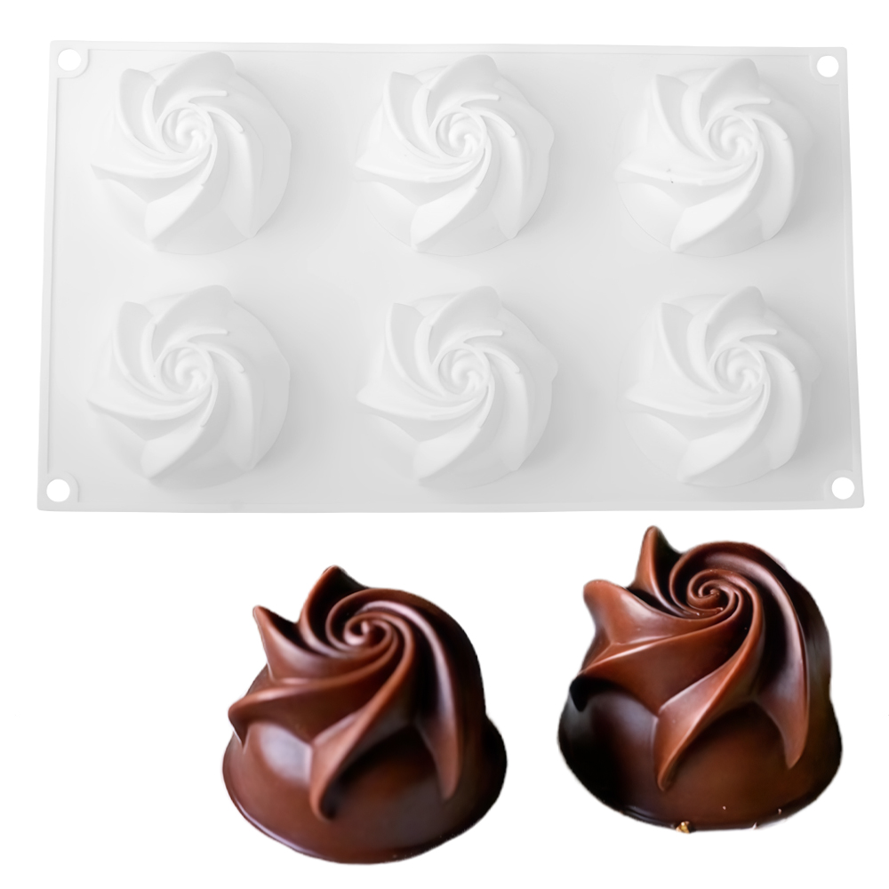 6-Cell Base Carved Rose Design - огляд і ціна Soap Making Base
