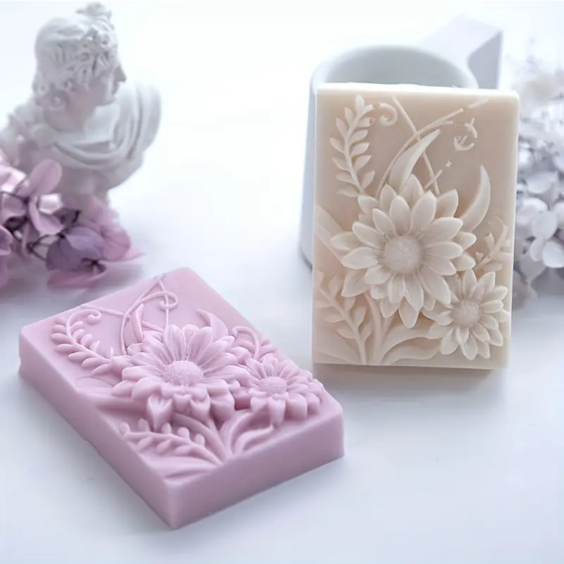 3D Flower Square Soap Silicone - огляд і ціна Soap Making Base
