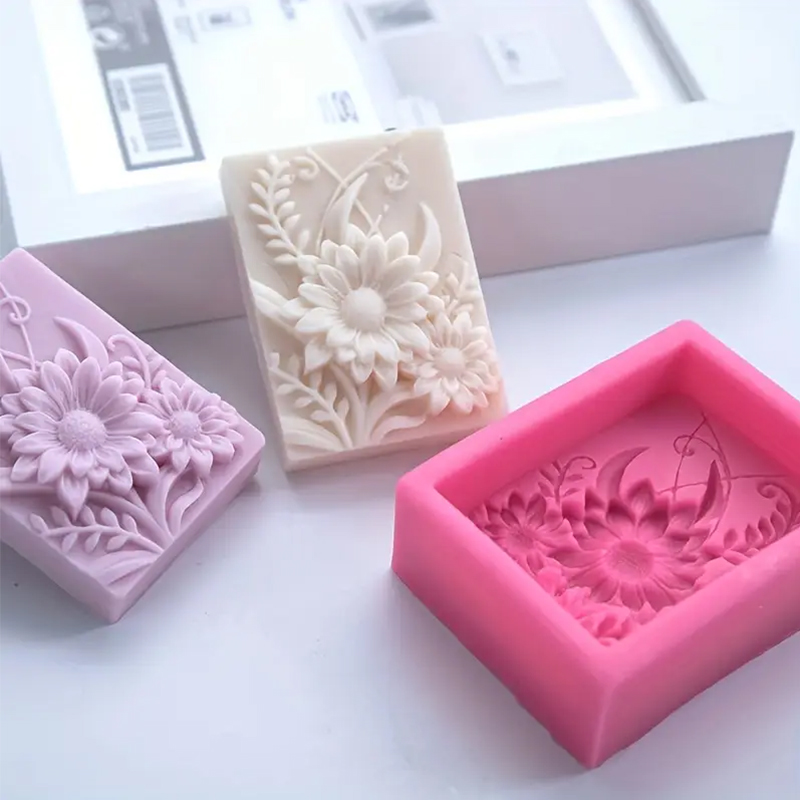 3D Flower Square Soap Silicone - огляд і ціна Soap Making Base