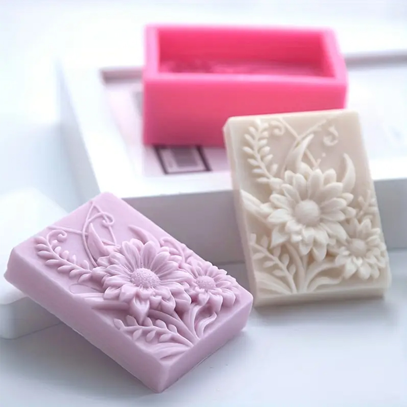3D Flower Square Soap Silicone - огляд і ціна Soap Making Base