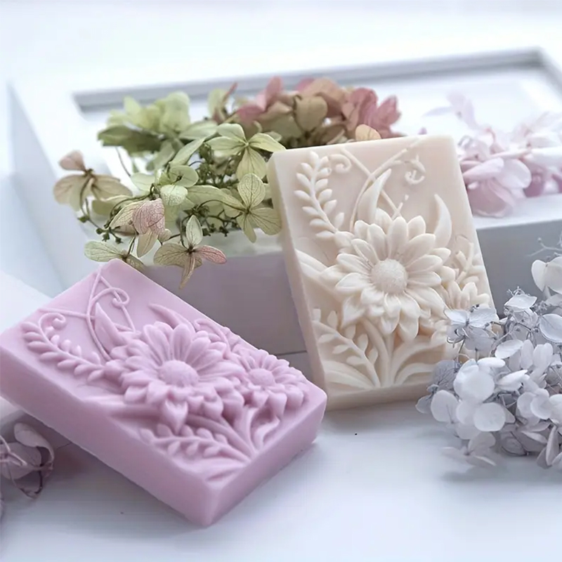 3D Flower Square Soap Silicone - огляд і ціна Soap Making Base
