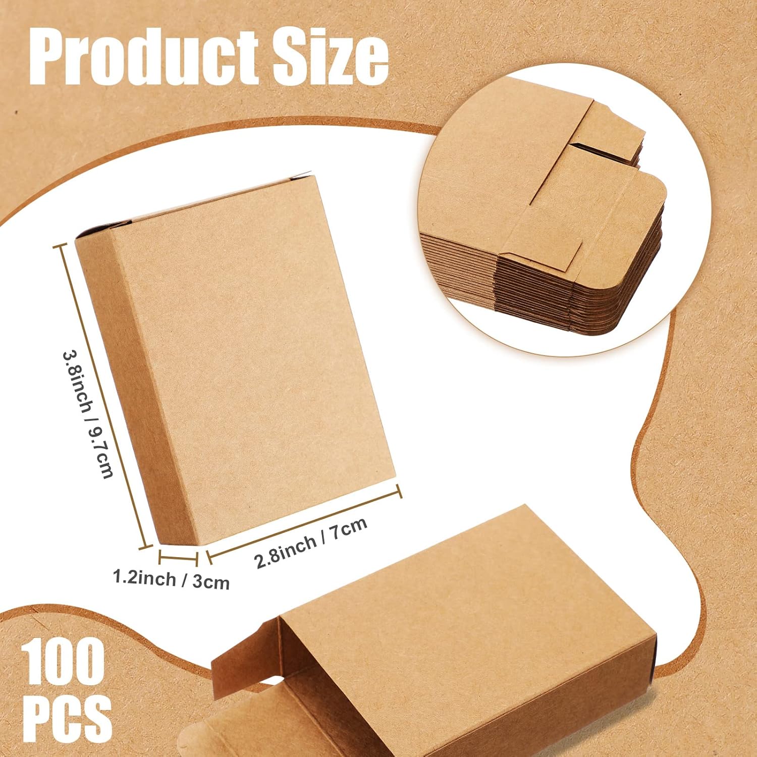 100 Pcs Kraft Soap Boxes Packa - огляд і ціна Soap Making In School