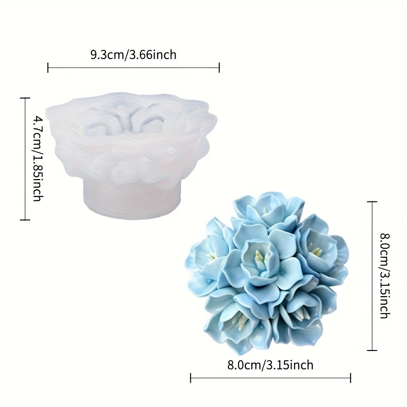 1 Hydrangea Candle Silicone Mo - огляд і ціна Soap Making Oven