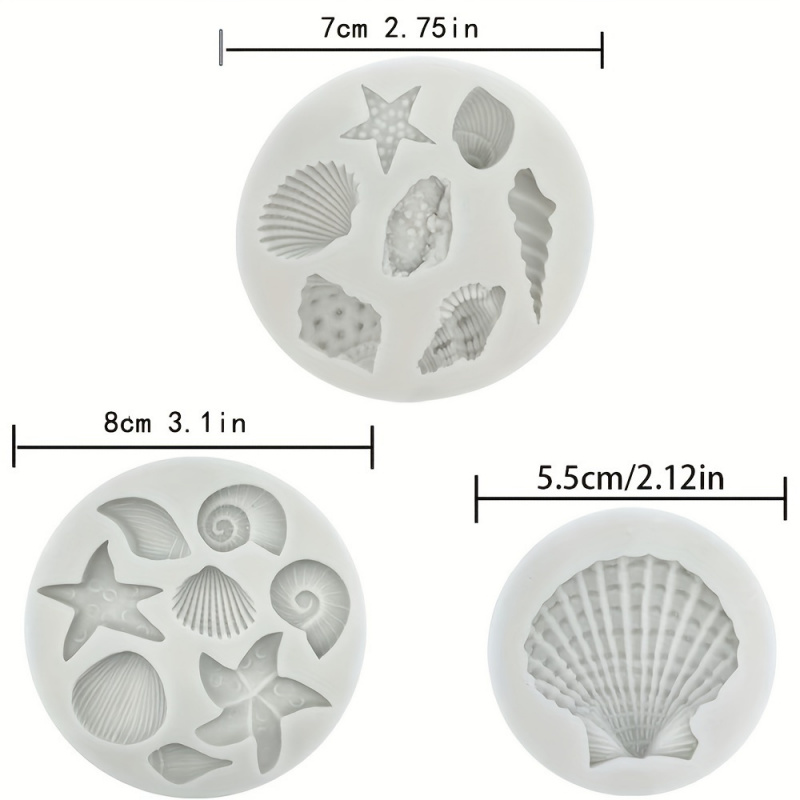 3pcs/set, Shell Mold Set, Irre - огляд і ціна Soap Making Easy