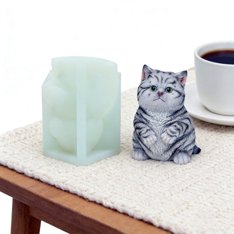 DIY Standing Fat Cat Silicone  - огляд і ціна Soap Making Animal Fat