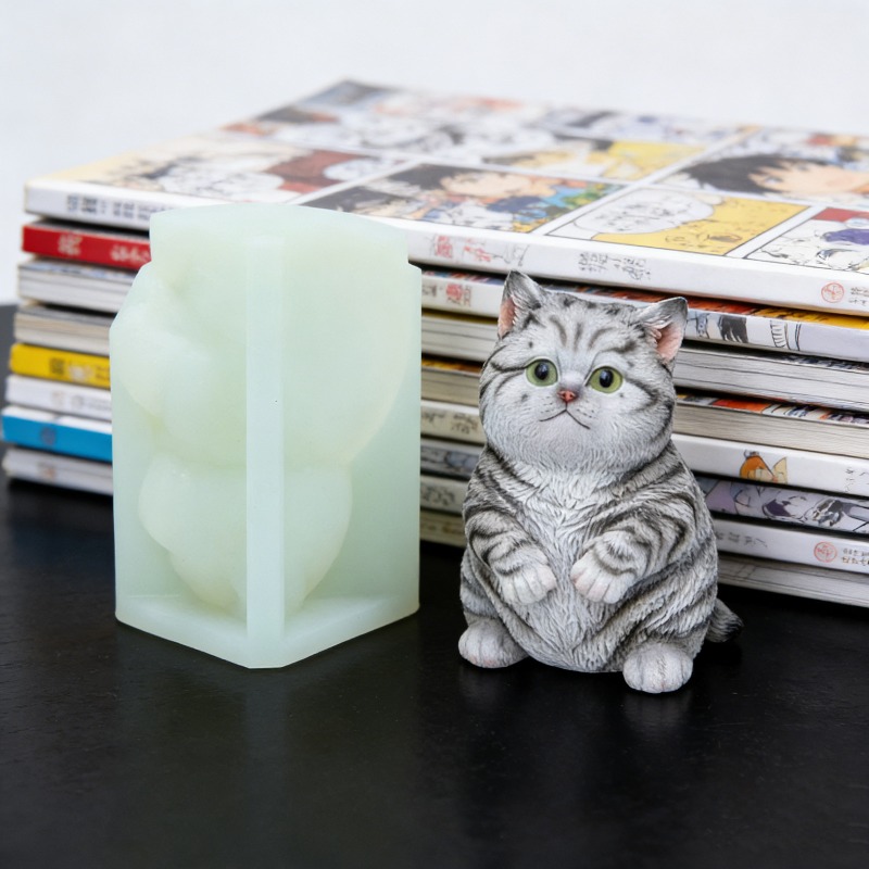 DIY Standing Fat Cat Silicone  - огляд і ціна Soap Making Animal Fat