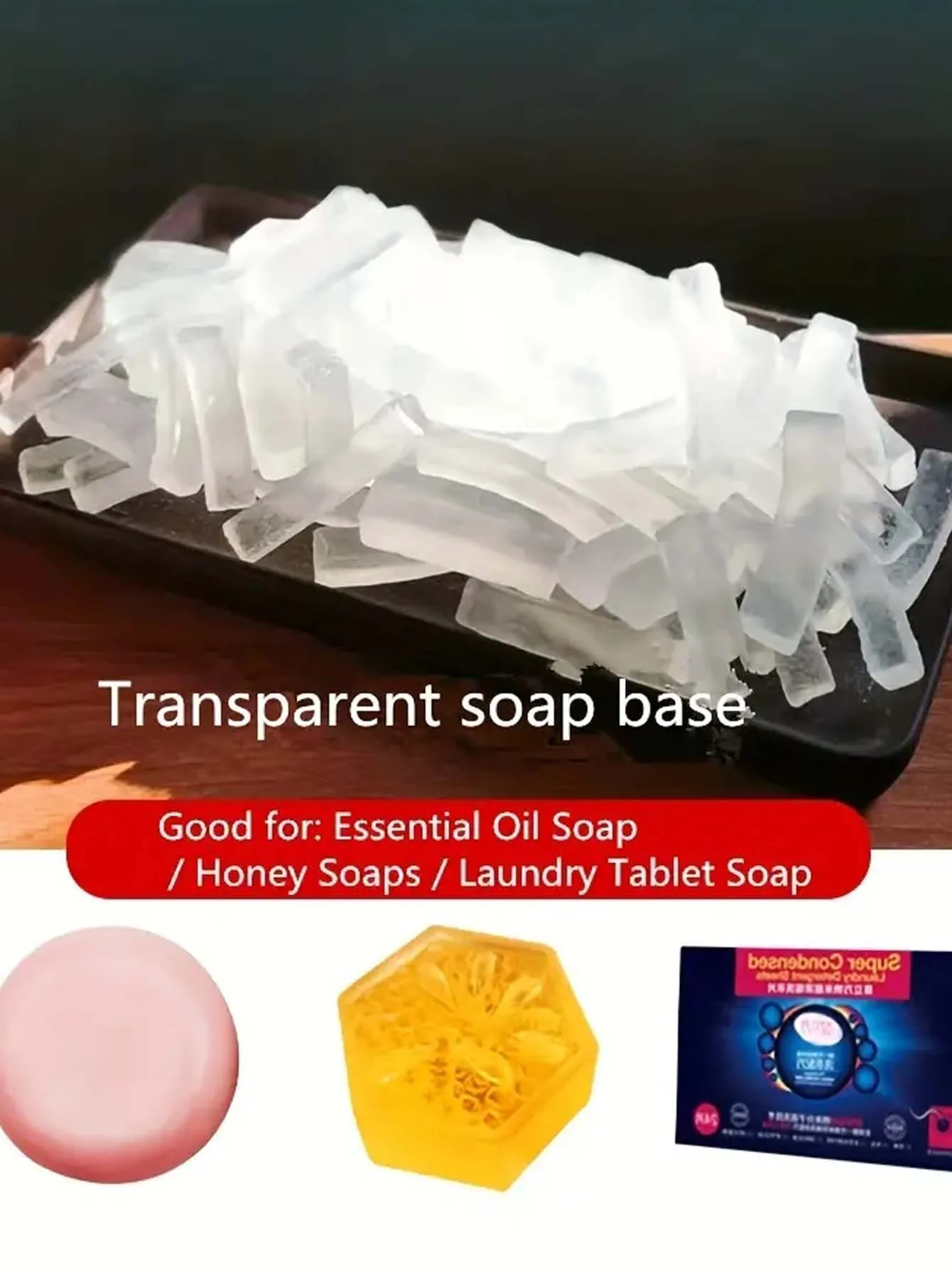 DIY Base Soap 1 Bag of Clear S - огляд і ціна Soap Making Kit Organic