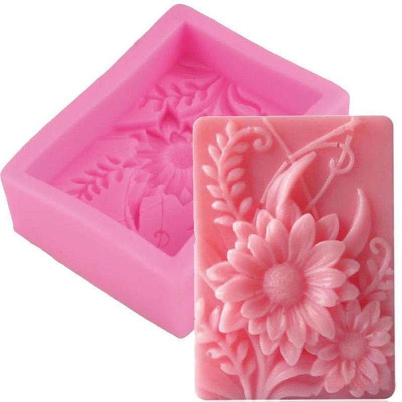 1pc 3D Square Rose Flower Sili - огляд і ціна Soap Making Book For Beginners