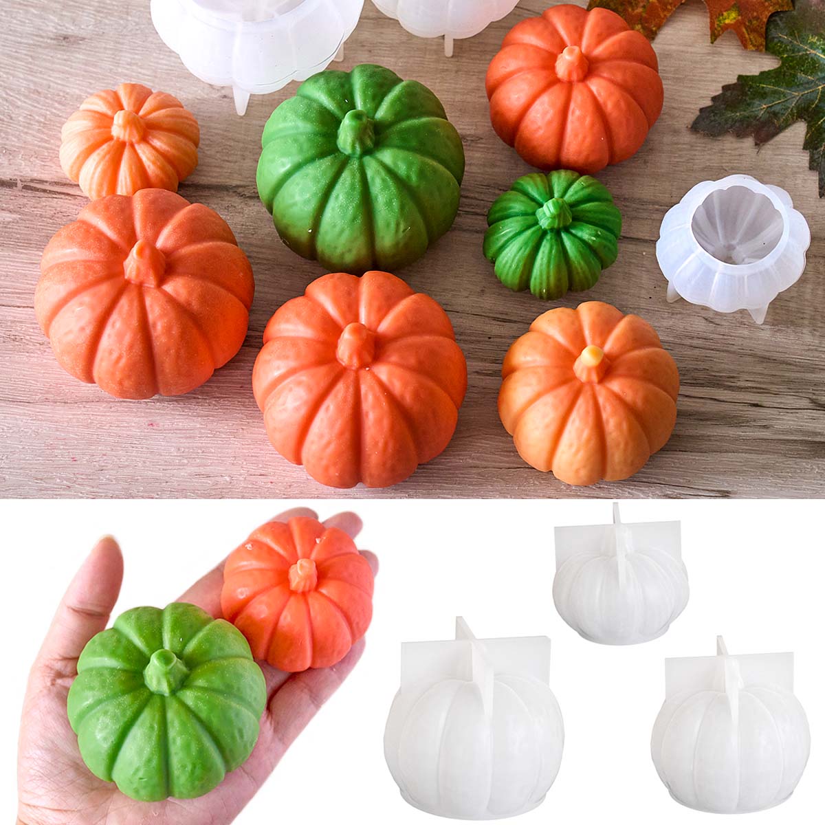 Halloween Pumpkin Candle Silic - огляд і ціна Soap Making Things
