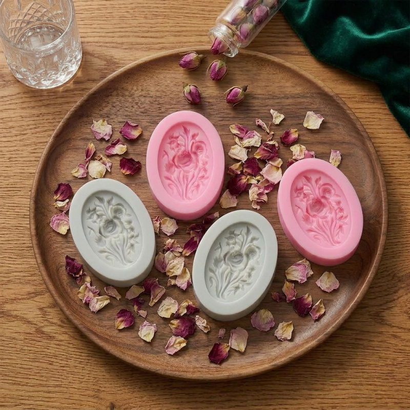 4 Silicone mold with flower sh - огляд і ціна Soap Making Oven