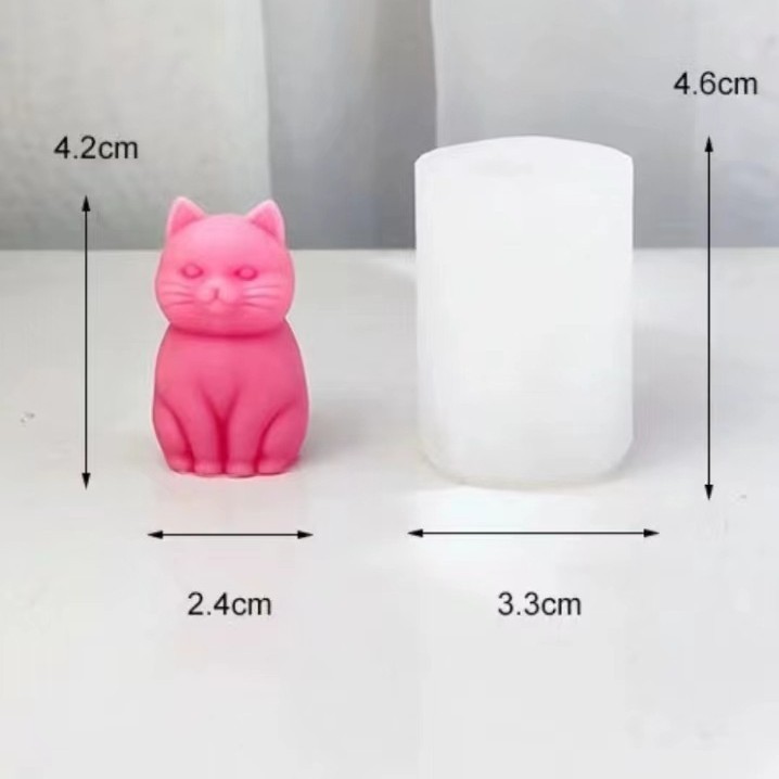 3D fat cat  Animal Silicone Ca - огляд і ціна Soap Making Animal Fat
