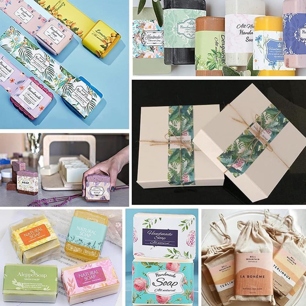 90PCS Handmade Wrap Label Tape - огляд і ціна Soap Making Websites
