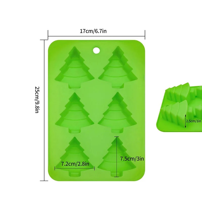 Christmas Tree Silicone Molds  - огляд і ціна Soap Making Websites