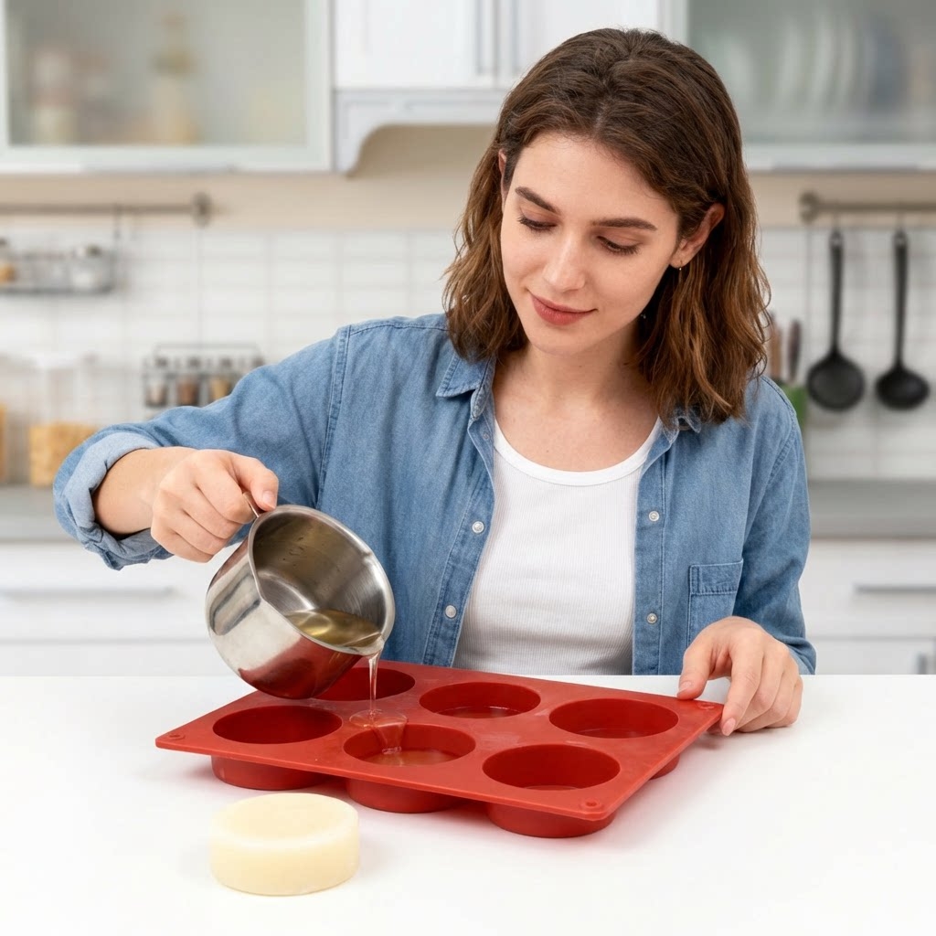 Round Silicone Soap Mold DIY H - огляд і ціна Soap Making Easy