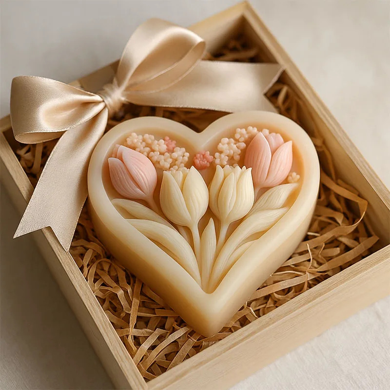 Silicone Mold for Heart-shaped - огляд і ціна Soap Making Book For Beginners